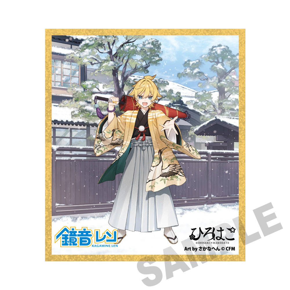 (Goods - Art) Snow Miku x Hirohako Acrylic Art Board Hakodate Kagamine Len - Art by Sakanahen