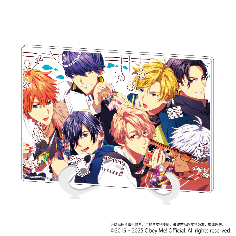 (Goods - Ornament) Acrylic Art Board (A5 Size) Obey Me! 01 / Ensemble Design