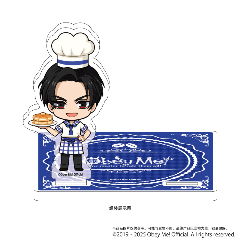 (Goods - Coaster) Acrylic Coaster Stand Obey Me! 03 / Lucifer Cafe ver. (Chibi Art)