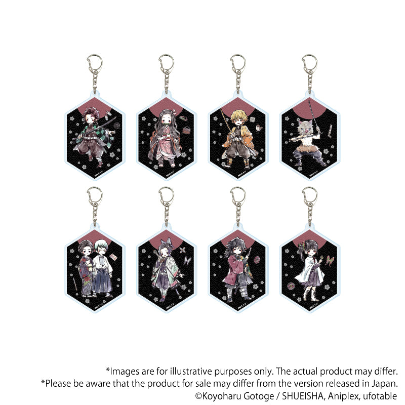 (1BOX=8)(Goods - Keychain) Demon Slayer: Kimetsu no Yaiba Acrylic Keychain 01 (GraffArt)