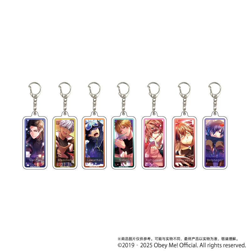 (1BOX=7)(Goods - Key Chain) Acrylic Key Chain Obey Me! 04 (7 Types Total)