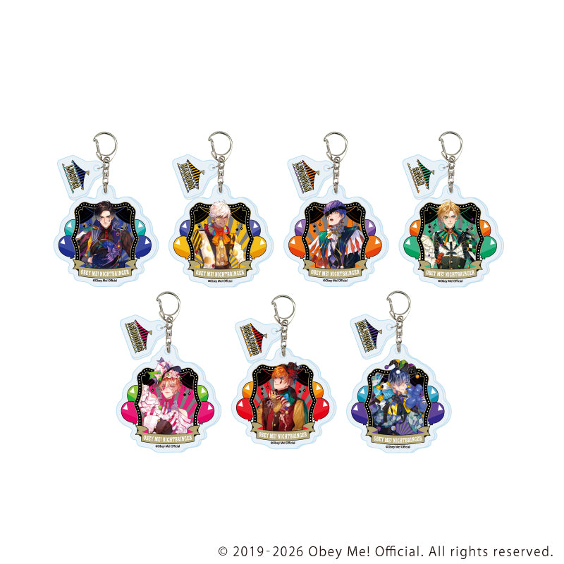 (1BOX=7)(Goods - Keychain) Obey Me! Nightbringer Acrylic Keychain w/Parts 02 (feat. Exclusive Art)