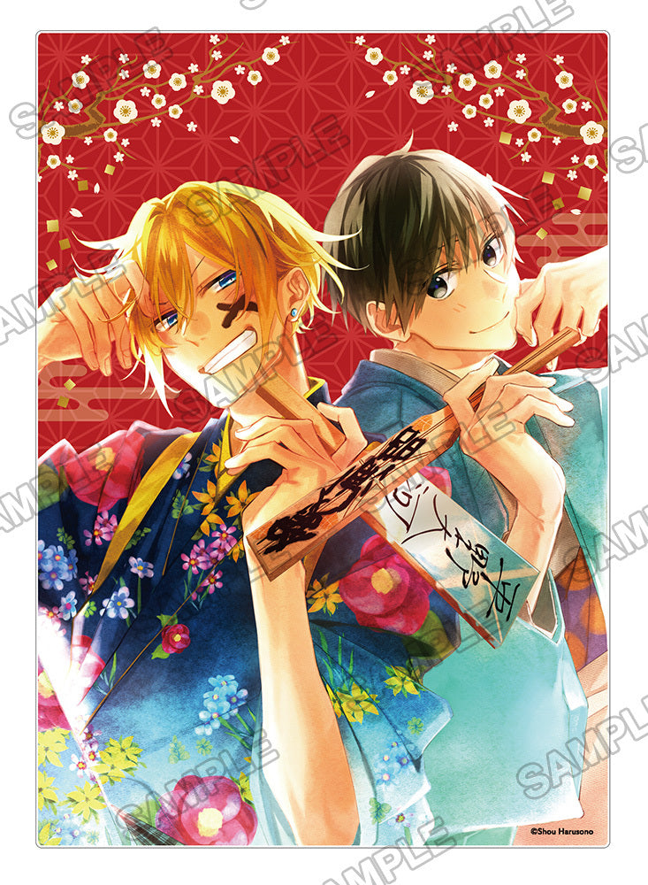 (Goods - Ornament) Hirano and Kagiura Acrylic Panel A Illustrated by Shou Harusono