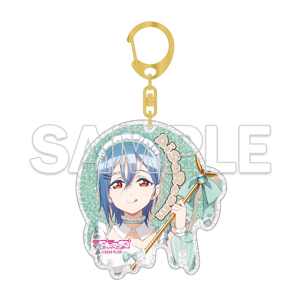 (Goods - Keychain) Love Live! Series AiScReam Glittery Acrylic Keychain - Shiki Wakana
