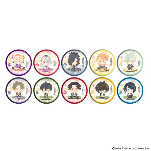 (1BOX=10)(Goods - Badge) Button Badge Wanpaku! Touken Ranbu 03 - Complete BOX (10 Types Total)(Character Art)