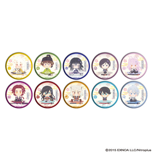 (1BOX=10)(Goods - Badge) Button Badge Wanpaku! Touken Ranbu 04 - Complete BOX (10 Types Total)(Character Art)