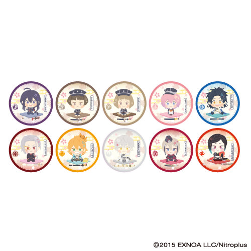 (1BOX=10)(Goods - Badge) Button Badge Wanpaku! Touken Ranbu 05 - Complete BOX (10 Types Total)(Character Art)