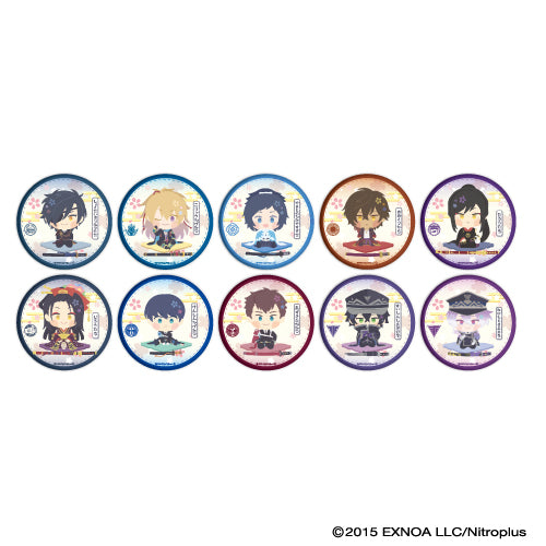 (1BOX=10)(Goods - Badge) Button Badge Wanpaku! Touken Ranbu 06 - Complete BOX (10 Types Total)(Character Art)