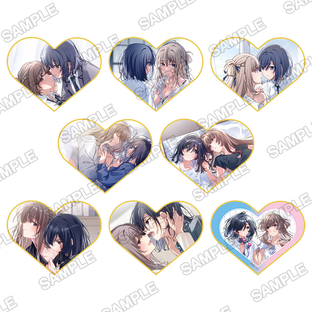 [※Blind](Goods - Art Board) Buying a Classmate Once a Week: Their Secret Under One Roof Birthday Tradable Heart-shaped Mini Illustration Board