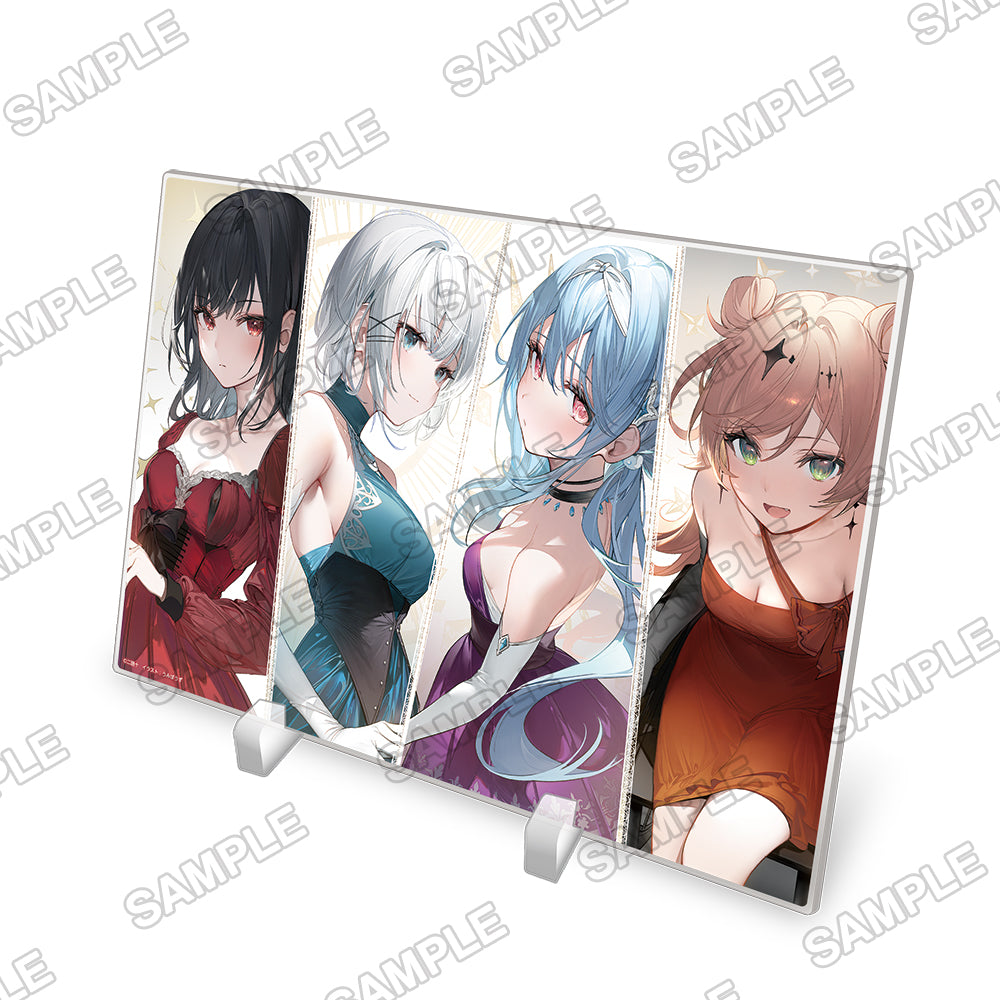 (Goods - Ornament) The Detective Is Already Dead A5-sized Acylic Plate Siesta & Natsunagi & Mia & Reloaded
