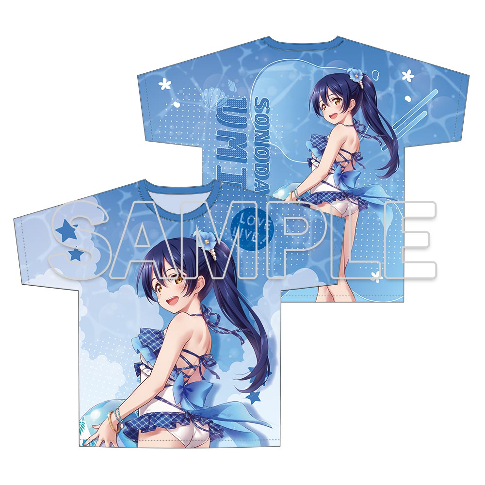 (Goods - Shirt) Love Live! Full Graphic T-shirt Ver. Swimsuit - Umi Sonoda