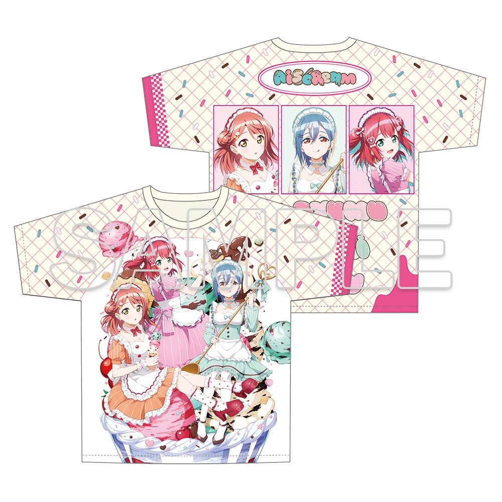 (Goods - Shirt) Love Live! Series AiScReam Full Graphic T-shirt