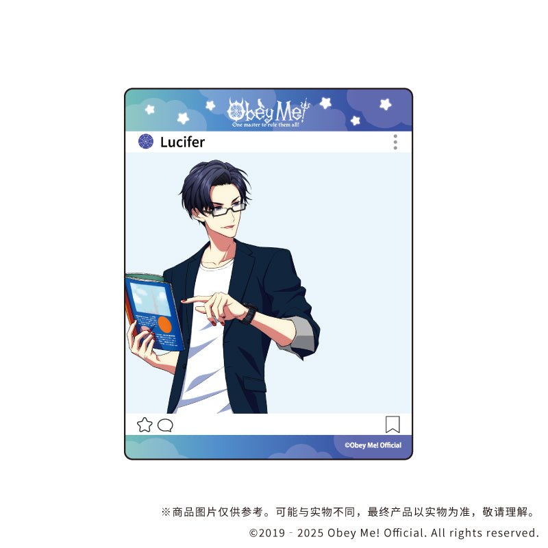 (1BOX=7)(Goods - Card) Obey Me! Acrylic Card 01 Summer Outfit ver. (feat. Exclusive Art)