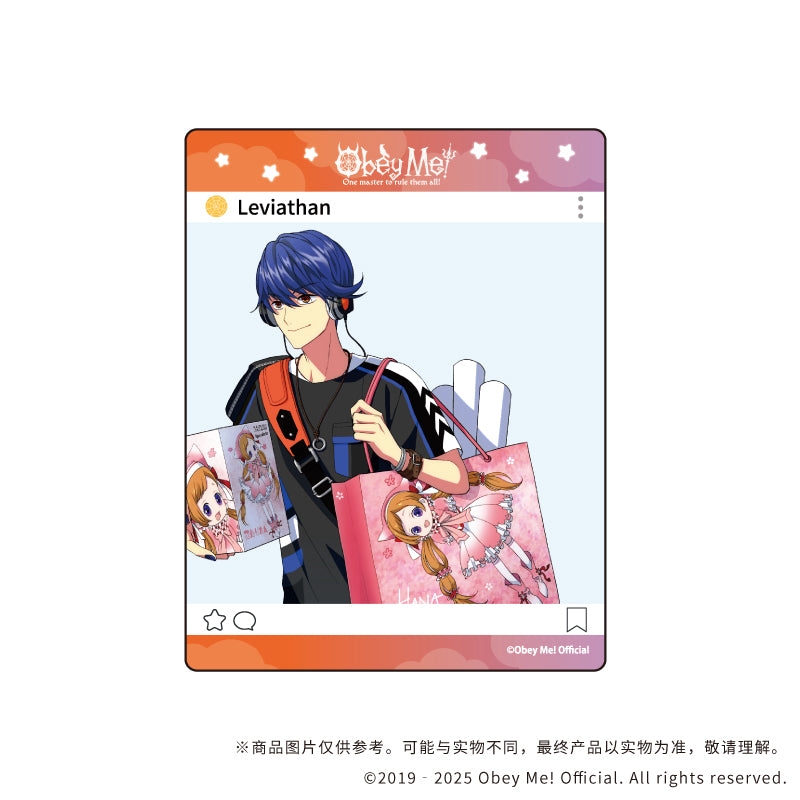 (1BOX=7)(Goods - Card) Obey Me! Acrylic Card 01 Summer Outfit ver. (feat. Exclusive Art)