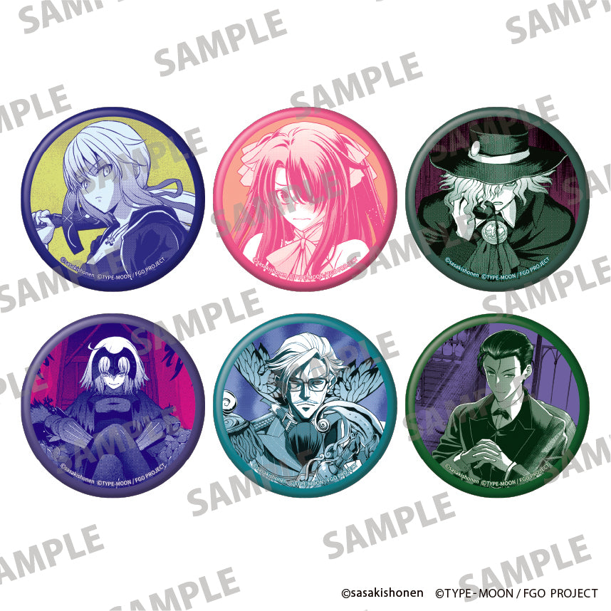 (1BOX=6)(Goods - Badge) Fate/Grand Order -Epic of Remnant- Pseudo-Singularity I: Quarantined Territory of Malice, Shinjuku - Shinjuku Phantom Incident Trading Tin Badge PACK