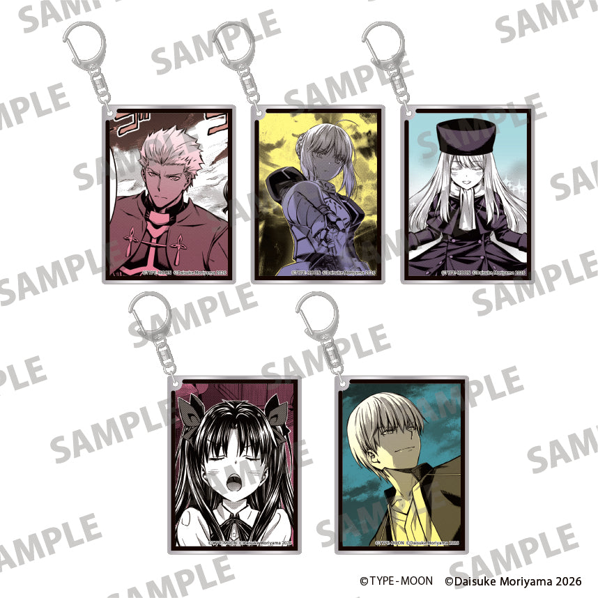 (1BOX=5)(Goods - Keychain) Fate/stay night [Unlimited Blade Works] Trading Acrylic Keychain PACK