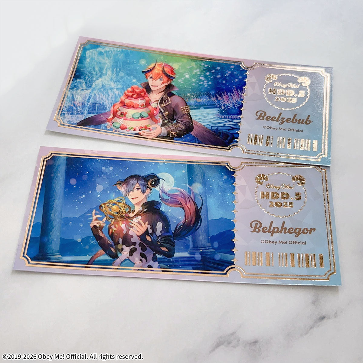 [※Blind](Goods - Card) Obey Me! x CharaDri!! 2026 Trading Foil Embossed Card (12 Types Total)