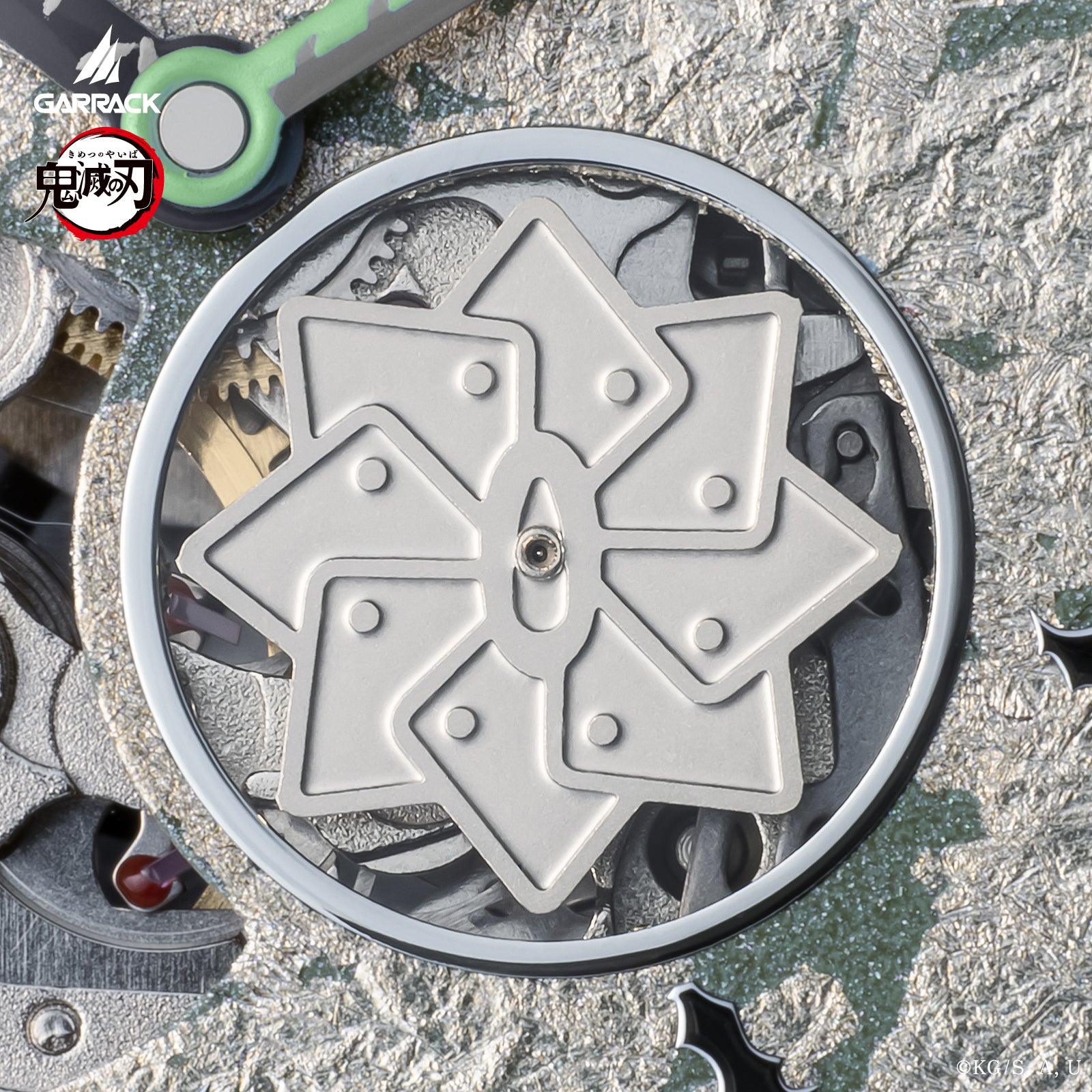 (Goods - Timepiece) Demon Slayer: Kimetsu no Yaiba Anime S-MEISTER Collaboration Mechanical Watch - Sanemi Shinazugawa Model