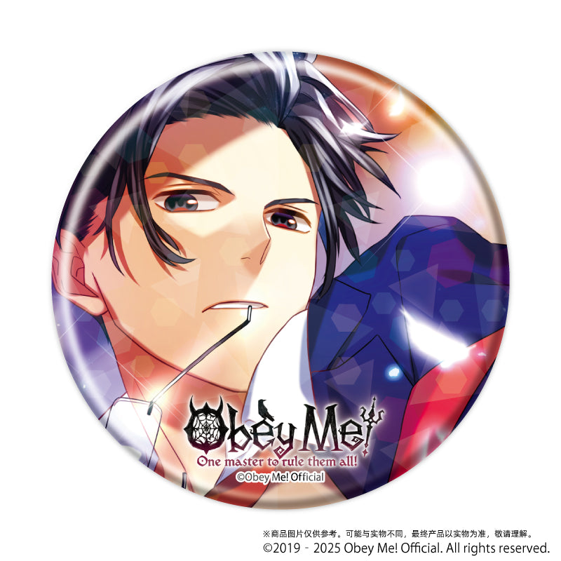 (1BOX=7)(Goods - Badge) Holographic Button Badge (65mm) Obey Me! 02 / Complete BOX (7 Types Total)(Art)