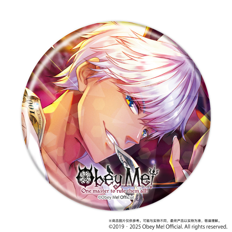 (1BOX=7)(Goods - Badge) Holographic Button Badge (65mm) Obey Me! 02 / Complete BOX (7 Types Total)(Art)