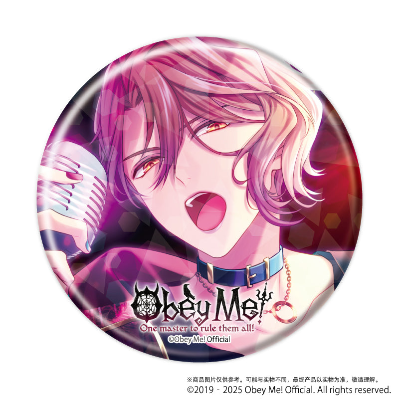 (1BOX=7)(Goods - Badge) Holographic Button Badge (65mm) Obey Me! 02 / Complete BOX (7 Types Total)(Art)