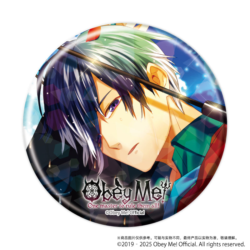 (1BOX=7)(Goods - Badge) Holographic Button Badge (65mm) Obey Me! 02 / Complete BOX (7 Types Total)(Art)