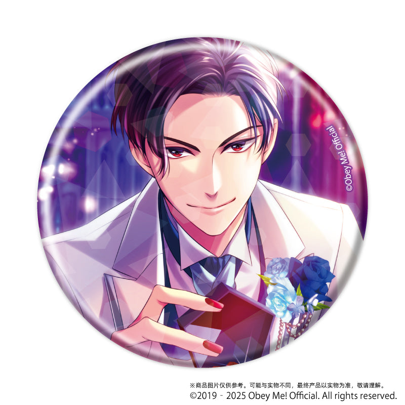 (1BOX=7)(Goods - Badge) Holographic Button Badge (65mm) Obey Me! 03 / Complete BOX (7 Types Total)