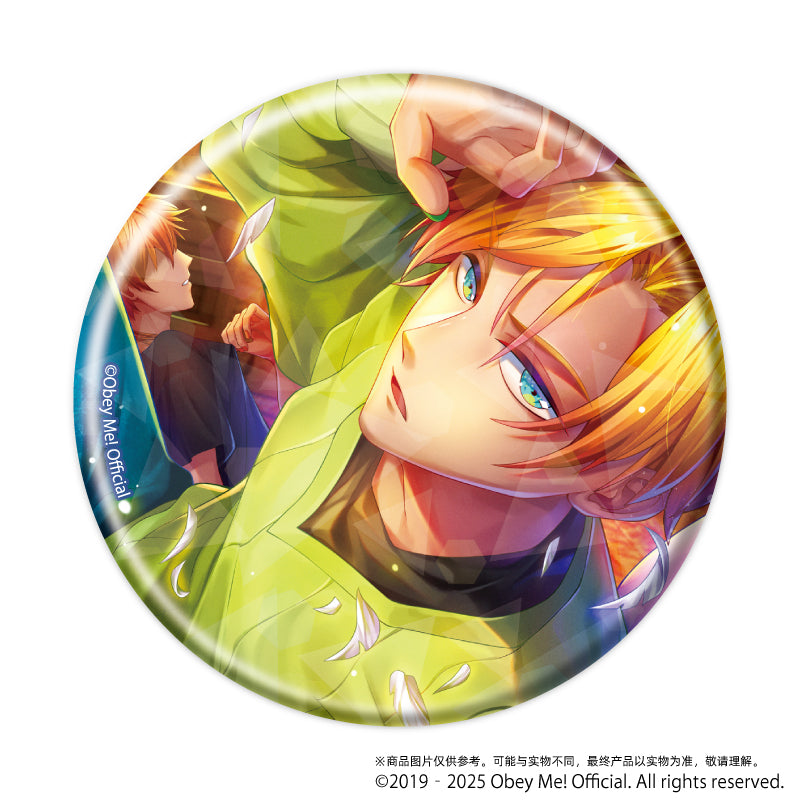 (1BOX=7)(Goods - Badge) Holographic Button Badge (65mm) Obey Me! 03 / Complete BOX (7 Types Total)