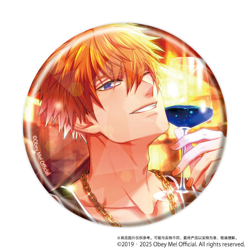 (1BOX=7)(Goods - Badge) Holographic Button Badge (65mm) Obey Me! 03 / Complete BOX (7 Types Total)