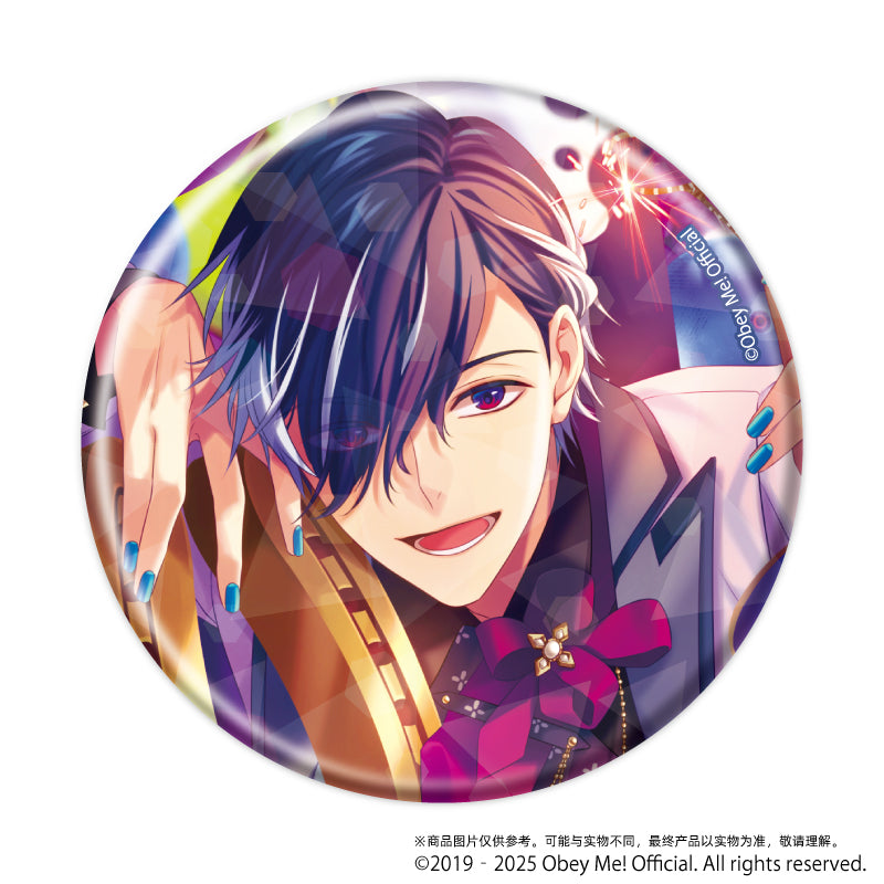 (1BOX=7)(Goods - Badge) Holographic Button Badge (65mm) Obey Me! 03 / Complete BOX (7 Types Total)