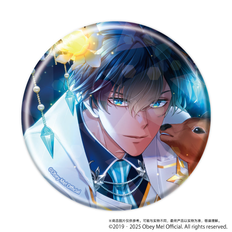 (1BOX=5)(Goods - Badge) Holographic Button Badge (65mm) Obey Me! 04 (5 Types Total)