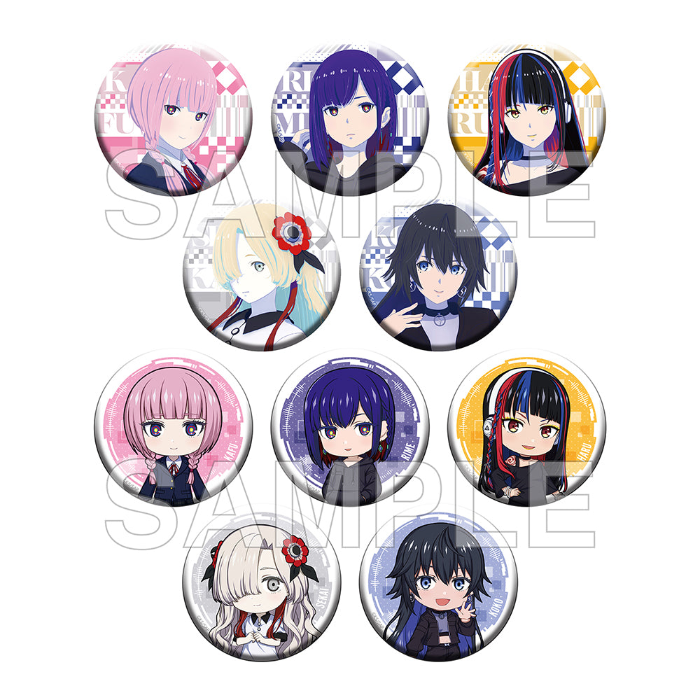 (1BOX=10)(Goods - Badge) KAMITSUBAKI CITY UNDER CONSTRUCTION Tradable Tin Badges Casual Clothes Ver. PACK