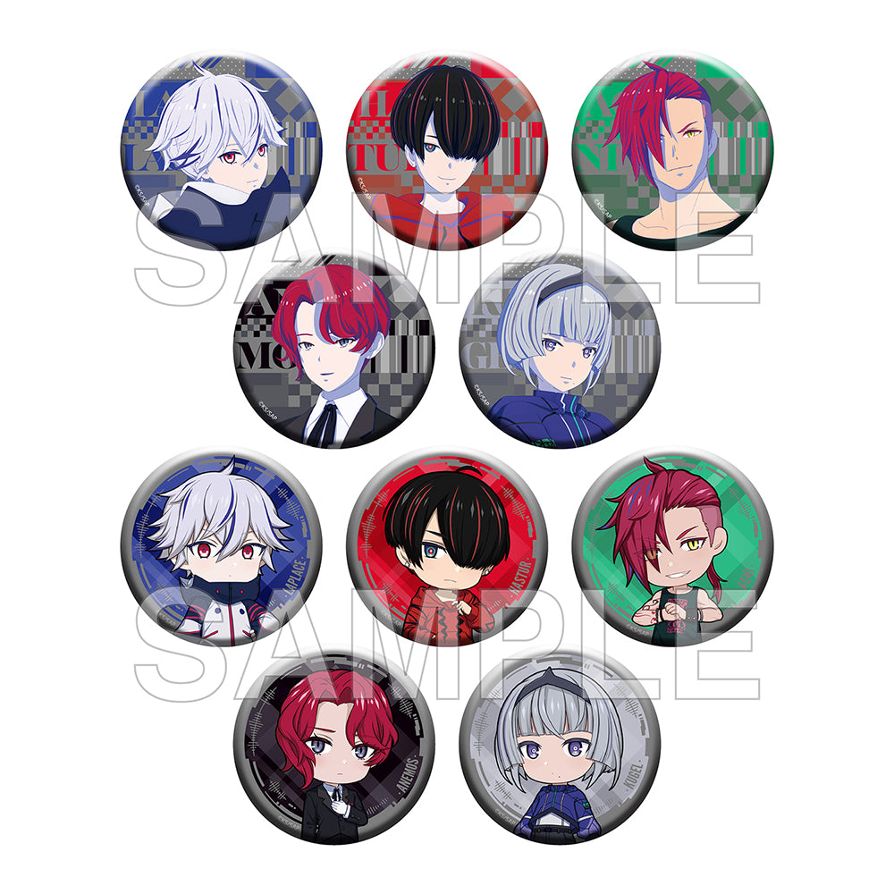 (1BOX=10)(Goods - Badge) KAMITSUBAKI CITY UNDER CONSTRUCTION Tradable Tin Badges Familiar Ver. PACK