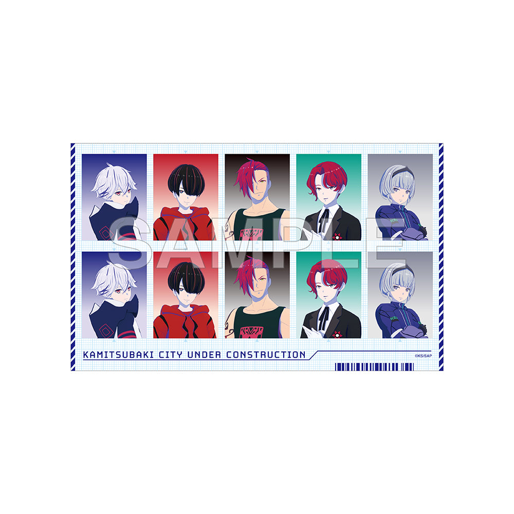 (1BOX=3(Goods - Sticker) KAMITSUBAKI CITY UNDER CONSTRUCTION ID Photo-Style Sticker Familiar Ver.