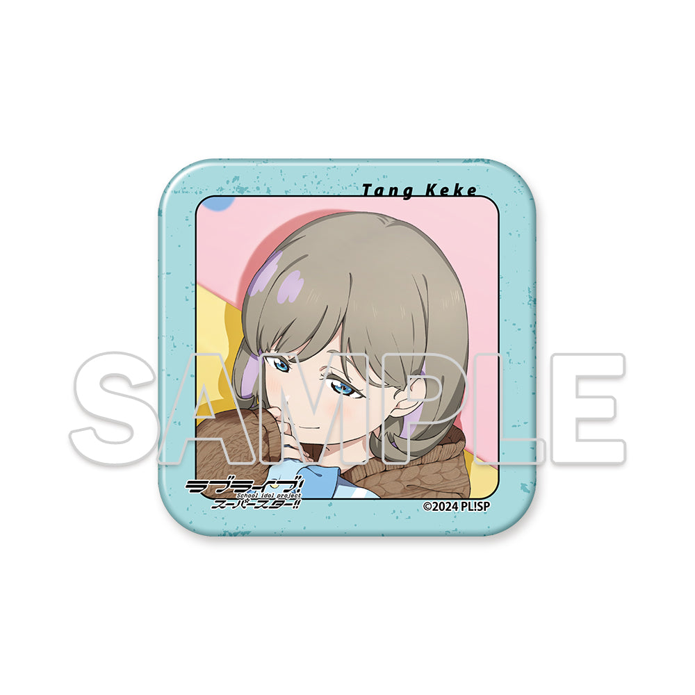 (Goods - Acrylic Stand) Love Live! Superstar!! Square Acrylic Plate & Tin Badge Set ~Behind the ”Aspire”~ - Keke Tang