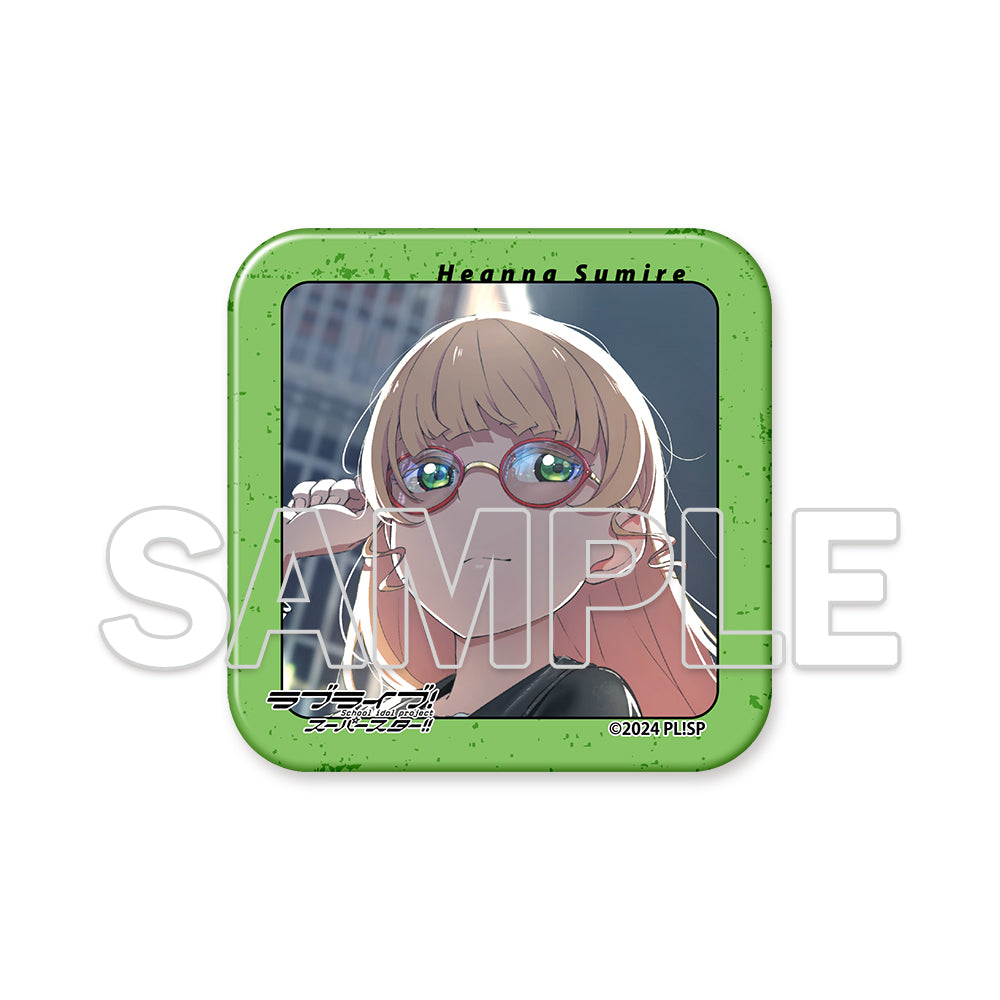 (Goods - Acrylic Stand) Love Live! Superstar!! Square Acrylic Plate & Tin Badge Set ~Behind the ”Aspire”~ - Sumire Heanna