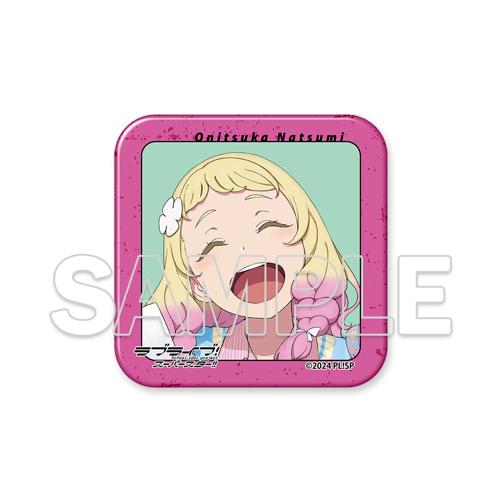 (Goods - Acrylic Stand) Love Live! Superstar!! Square Acrylic Plate & Tin Badge Set ~Behind the ”Aspire”~ - Natsumi Onitsuka