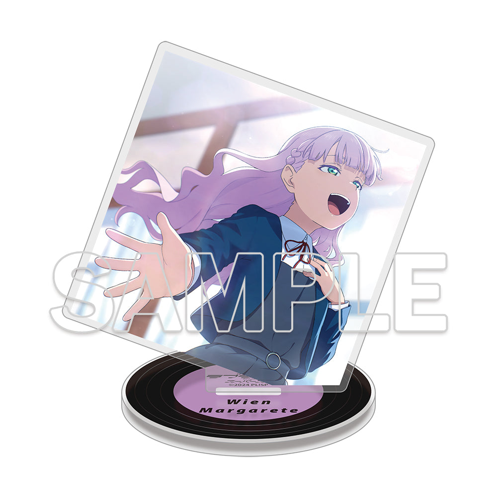 (Goods - Acrylic Stand) Love Live! Superstar!! Square Acrylic Plate & Tin Badge Set ~Behind the ”Aspire”~ - Wien Margarete
