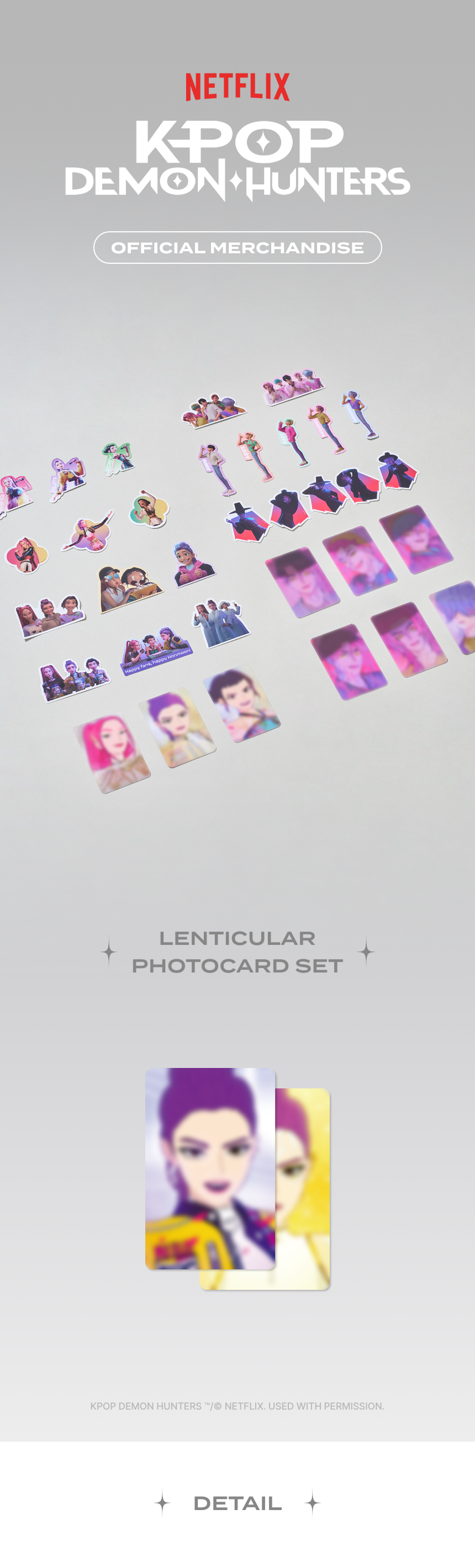 (Goods - Card) KPop Demon Hunters Lenticular Photo Card Set