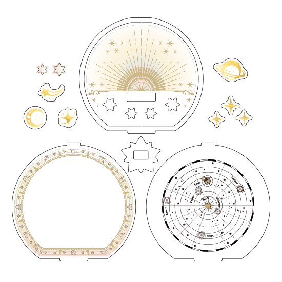 (Goods - Stand Pop Cover) One Of Those Things to Put Your Fave In - Grande - Celestial Map Pale Light [NIJIMARUSHOUTEN]