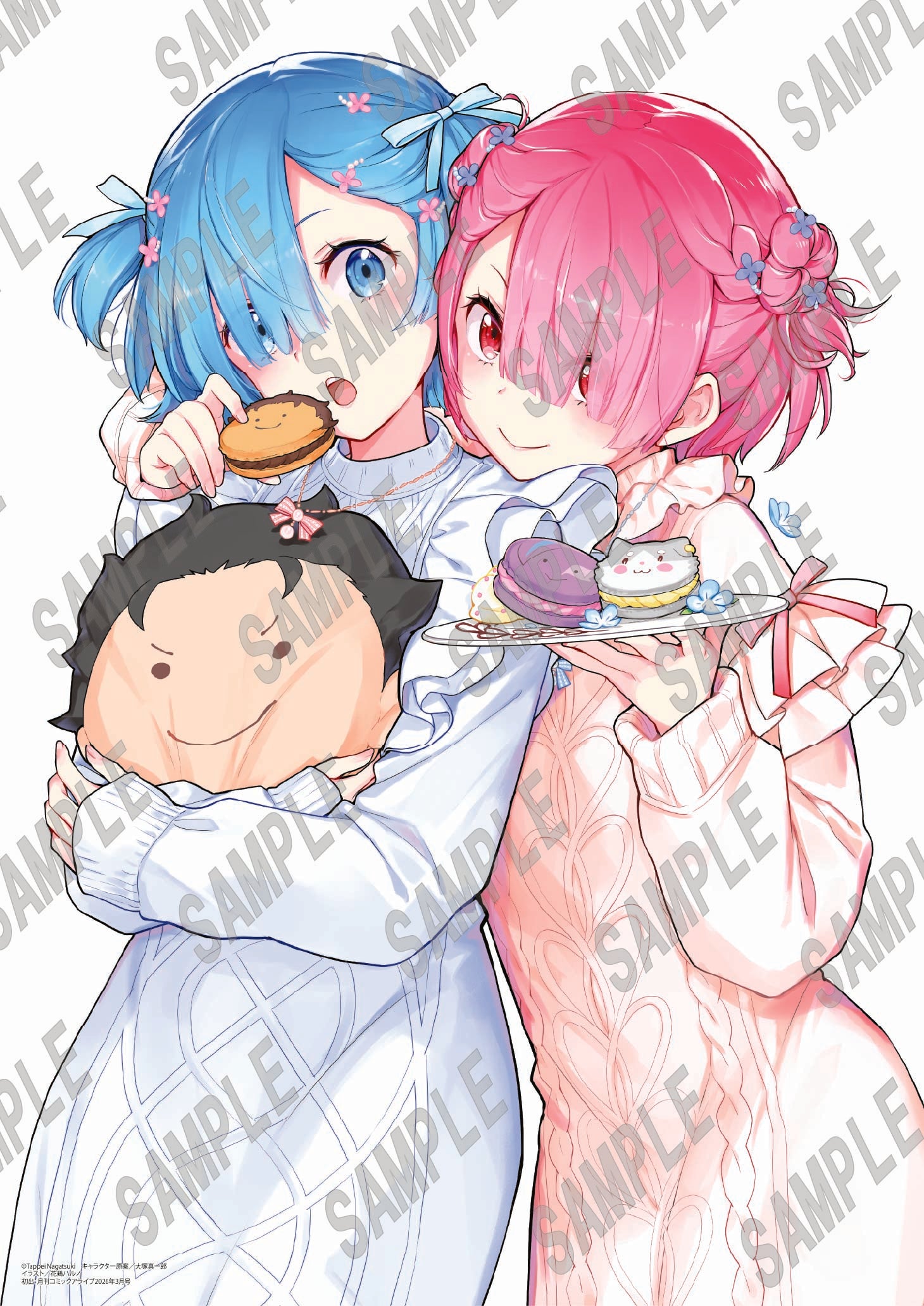 (Goods - Tapestry) Re:ZERO -Starting Life in Another World- B2-sized Tapestry Ram & Rem - Haruno Atori (C108)