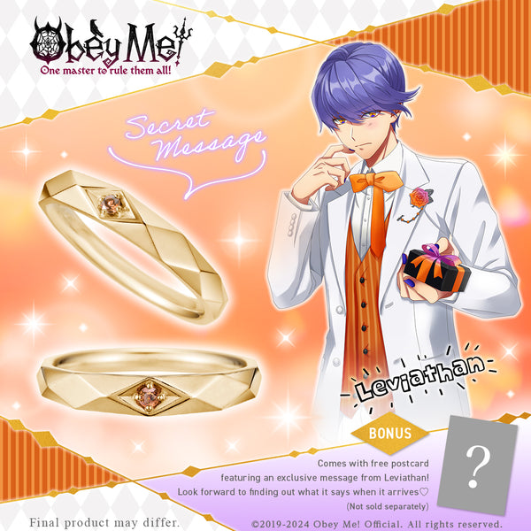 (Goods - Ring) Obey Me! Secret Message Ring To my precious from Leviathan