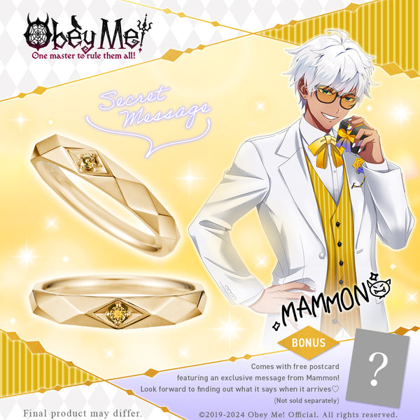 (Goods - Ring) Obey Me! Secret Message Ring To my precious from Mammon