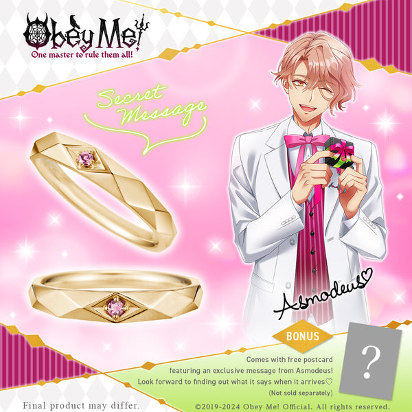 (Goods - Ring) Obey Me! Secret Message Ring To my precious from Asmodeus