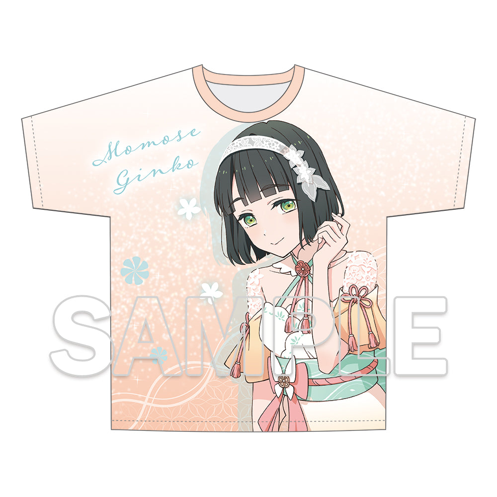 (Goods - Shirt) Love Live! Hasunosora Jogakuin School Idol Club Full Graphic T-shirt ver. TRI TRI UNITY!!! - Ginko Momose