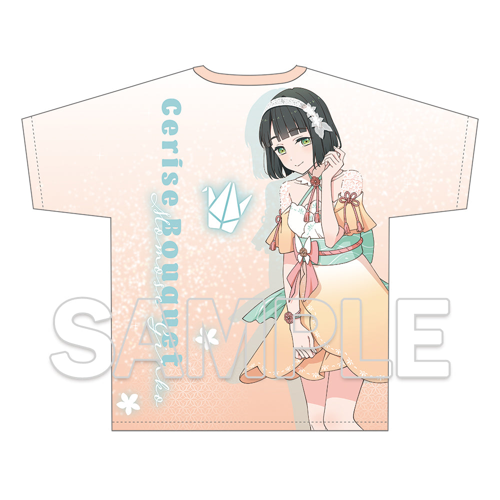 (Goods - Shirt) Love Live! Hasunosora Jogakuin School Idol Club Full Graphic T-shirt ver. TRI TRI UNITY!!! - Ginko Momose
