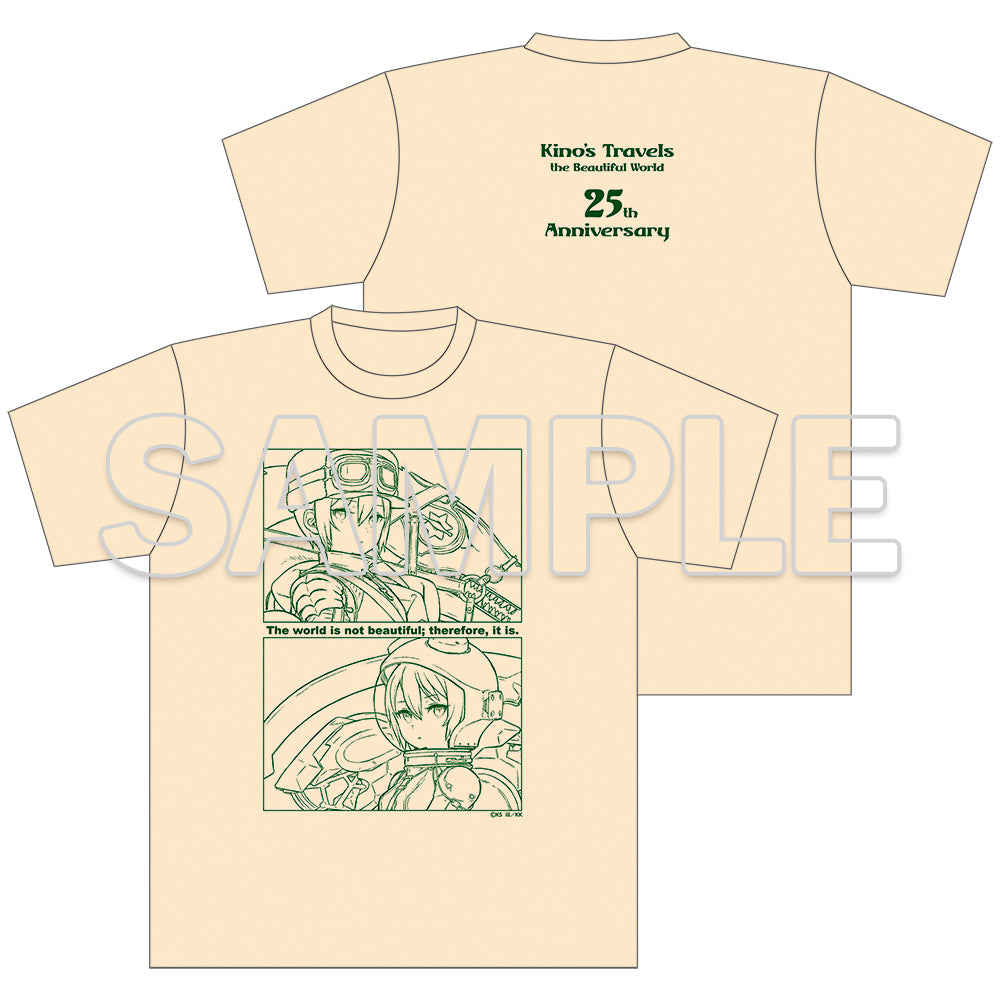 (Goods - Shirt) Kino's Journey -the Beautiful World- 25th Anniversary T-Shirt - C - Knight Kino & Pilot Kino Size XL