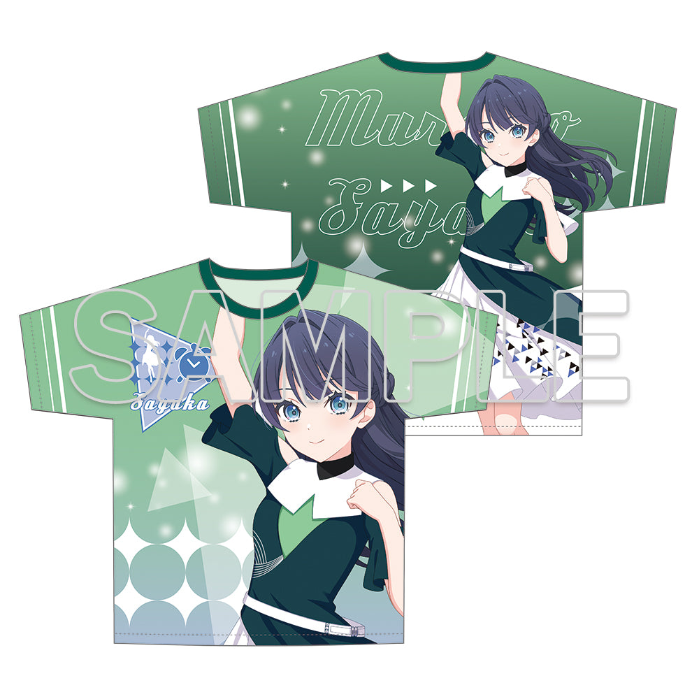 (Goods - Shirt) Love Live! Hasunosora Jogakuin School Idol Club Full Graphic T-shirt Ver. Emerald Dance - Sayaka Murano