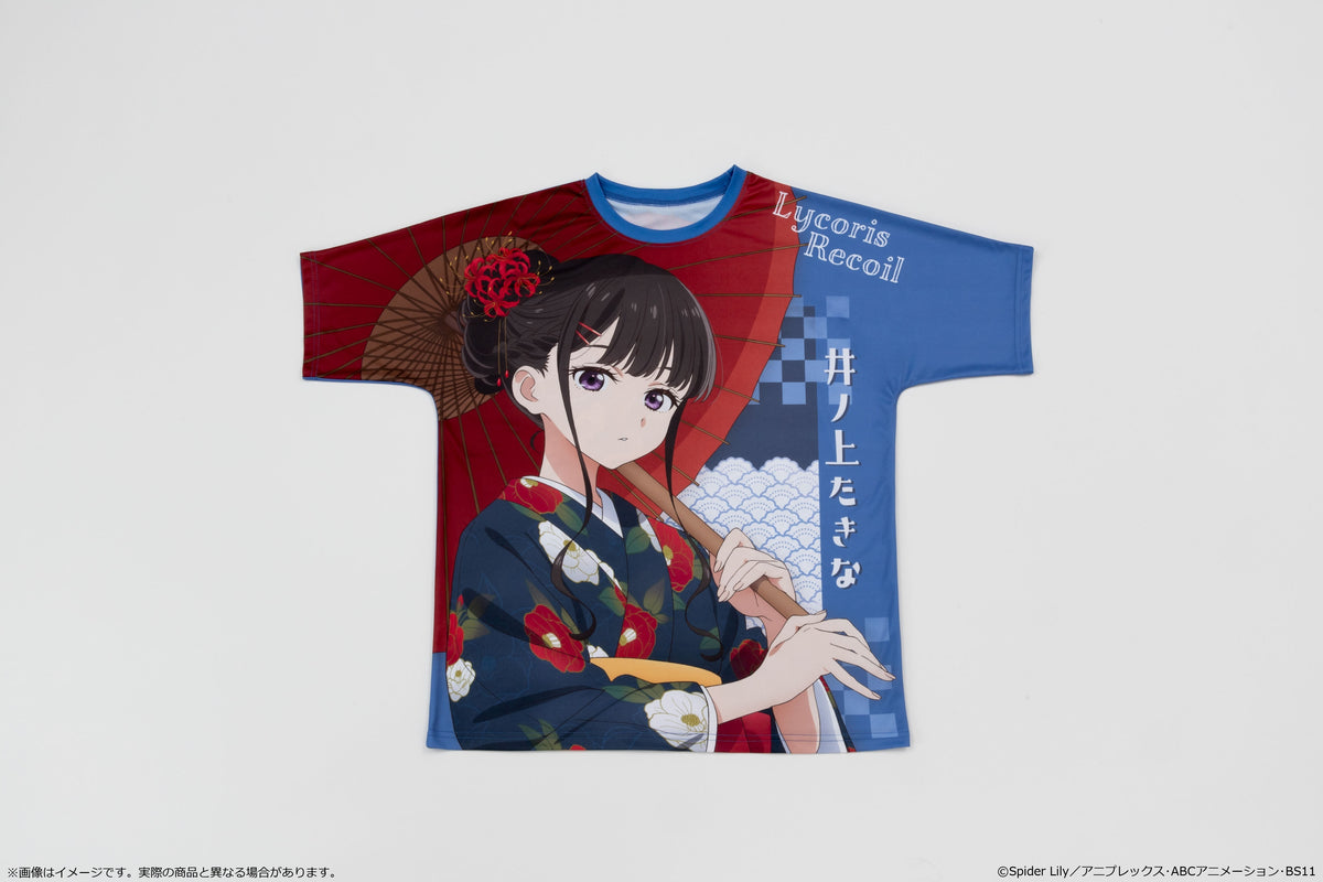 (Goods - Shirt) Lycoris Recoil TV Anime Series Full Graphic T-Shirt Japanese-Modern Style Ver. - Takina Inoue