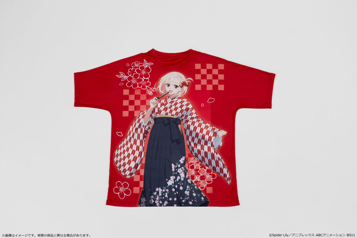 (Goods - Shirt) Lycoris Recoil TV Anime Series Full Graphic T-Shirt Japanese-Modern Style Ver. - Chisato Nishikigi